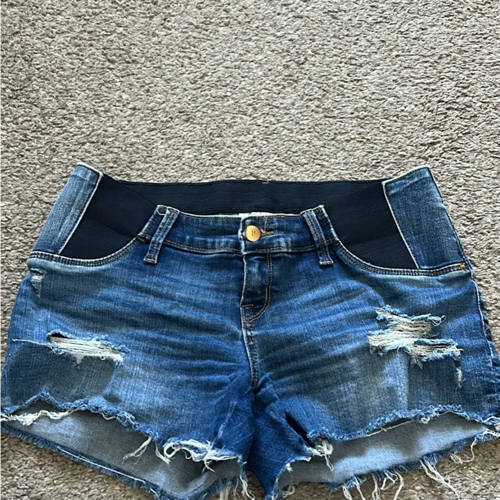 Isabel Maternity by Ingrid & Isabel Blue Jean Shorts Distressed